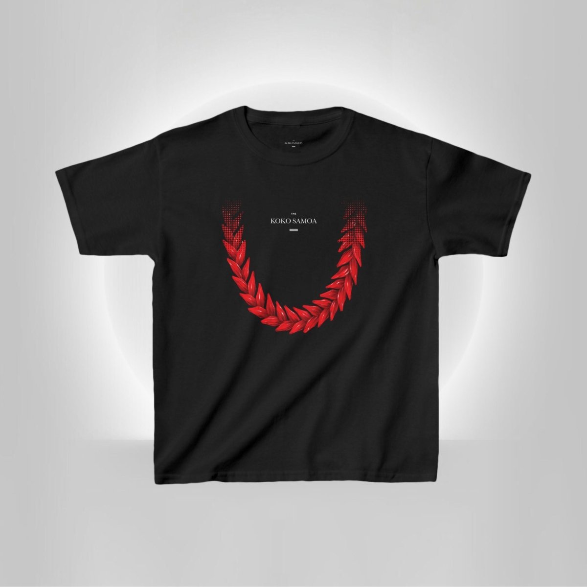 Black kids unisex T-shirt by The Print Bar featuring Ula Fala design, suitable for children, casual unisex kids clothing.