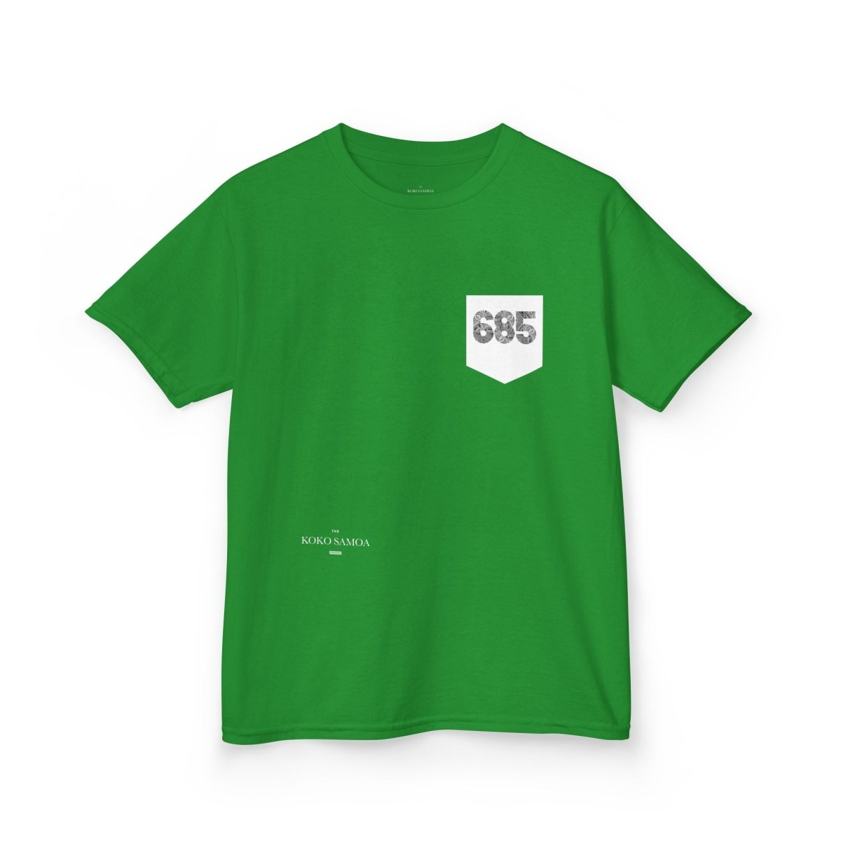Navy kids unisex tee by The Print Bar featuring a front pocket, casual kids' clothing for AU/NZ sizes.