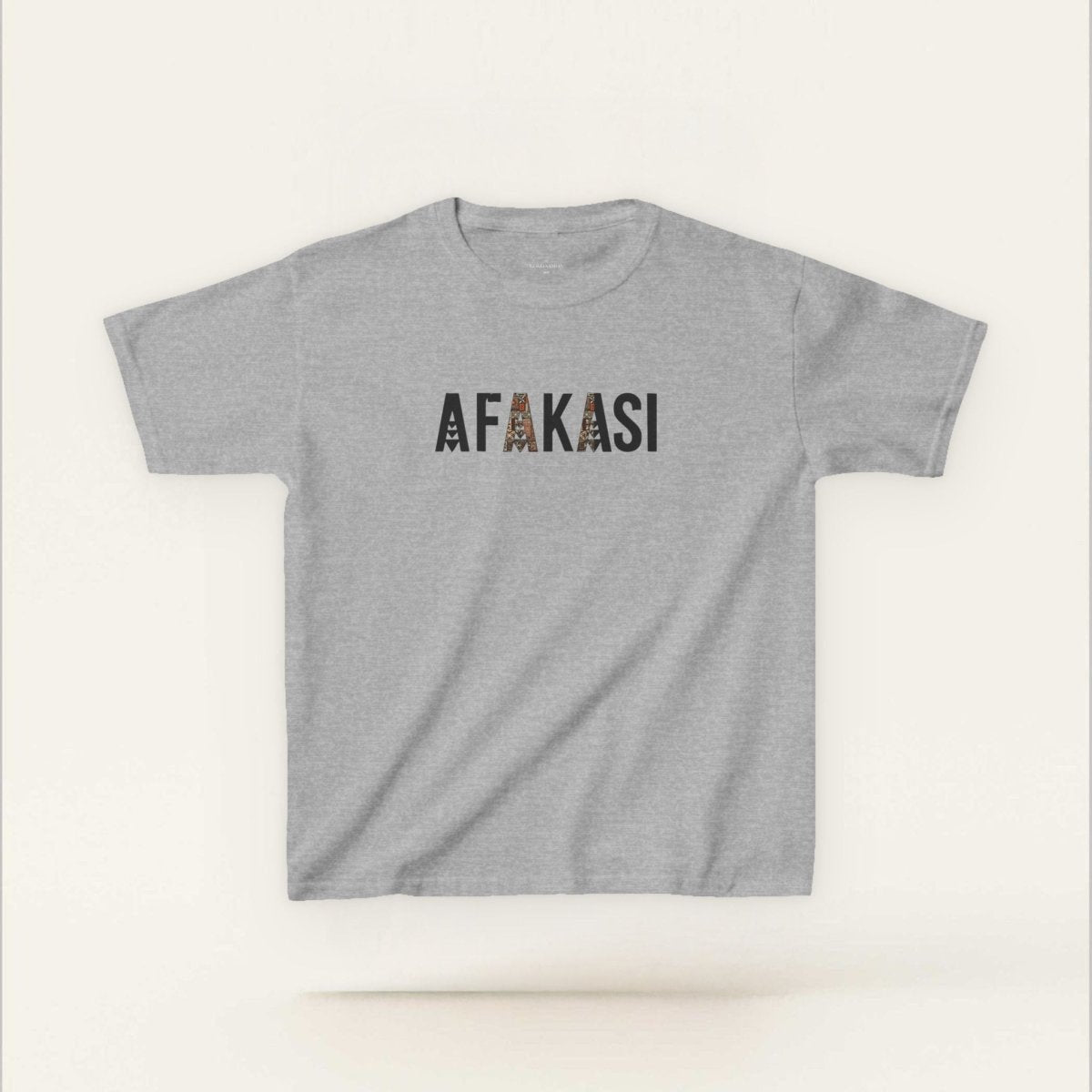 Kids unisex navy tee from The Print Bar featuring Afakasi design, ideal for children’s casual wear in AU/NZ.