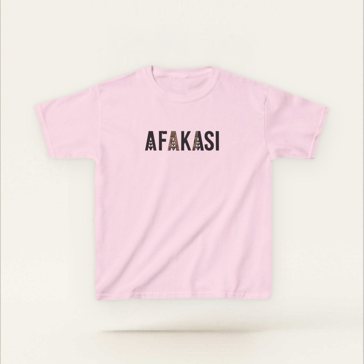 Kids unisex navy tee from The Print Bar featuring Afakasi design, suitable for children in AU/NZ.