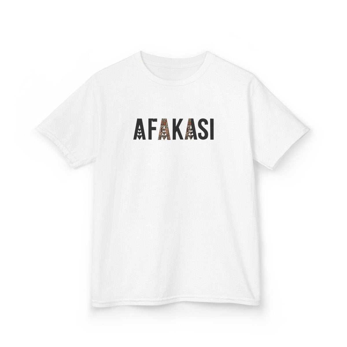 Kids unisex navy tee by The Print Bar featuring Afakasi design, perfect for casual kids' clothing in AU/NZ sizes.