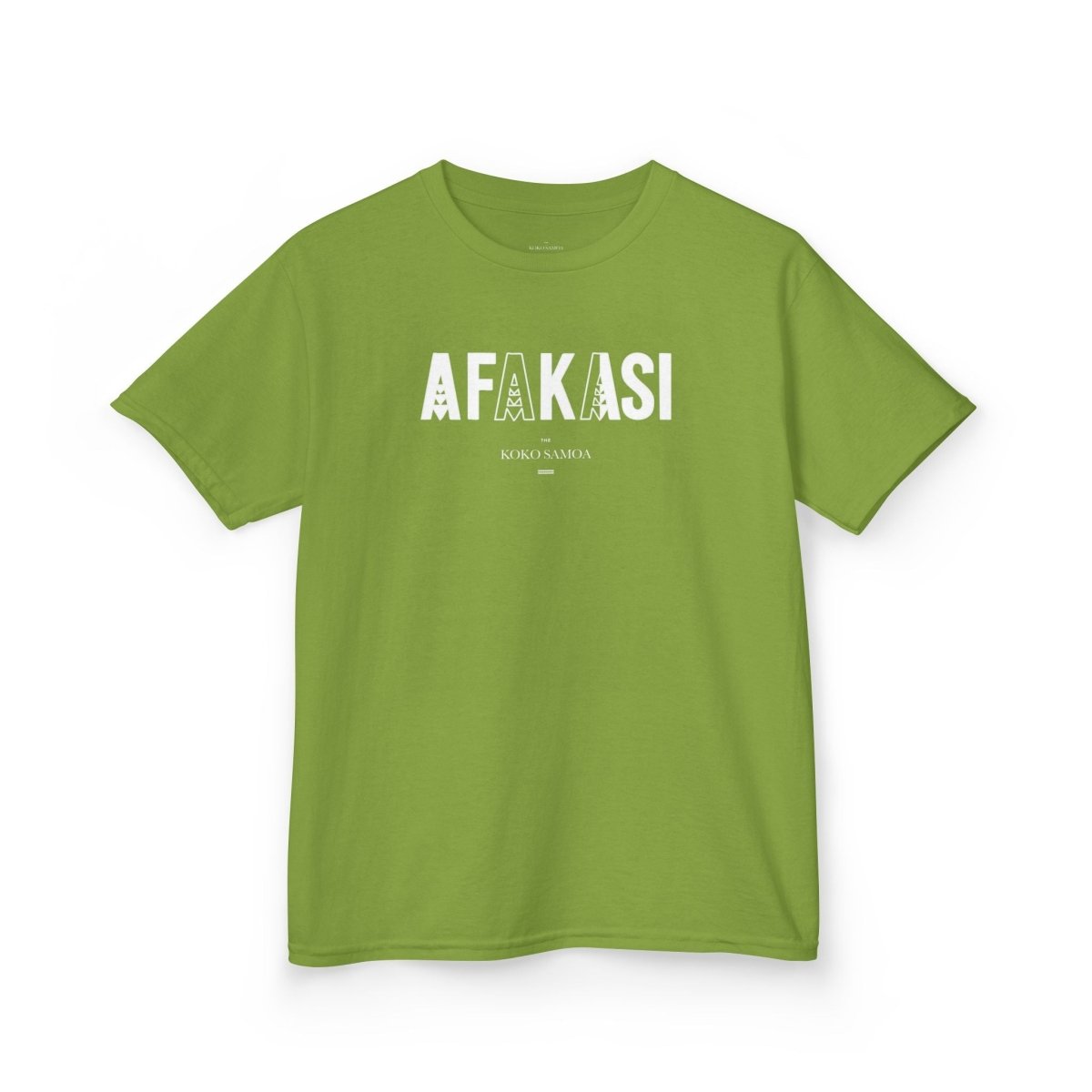 Kids unisex navy tee by The Print Bar featuring Afakasi design, perfect for children’s casual wear in AU/NZ.