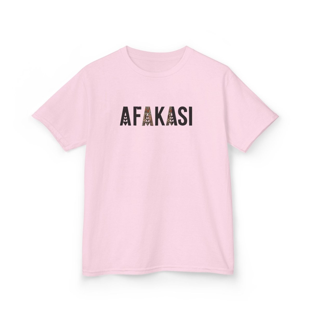 Unisex navy kids T-shirt by The Print Bar featuring Afakasi design, suitable for children in Australia and New Zealand.