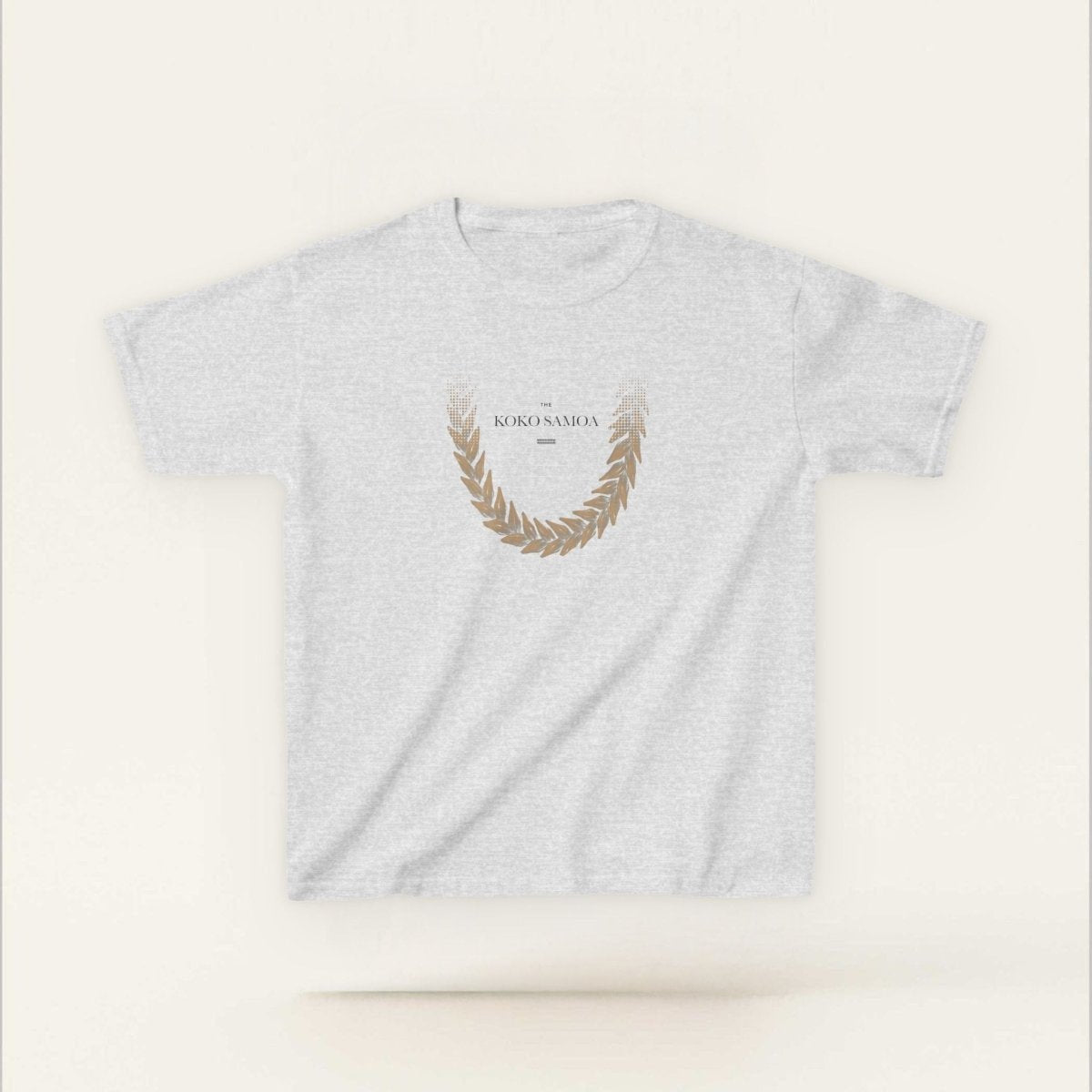 Kids unisex T-shirt by The Print Bar in brown, featuring Ula Fala design, suitable for children in AU/NZ.