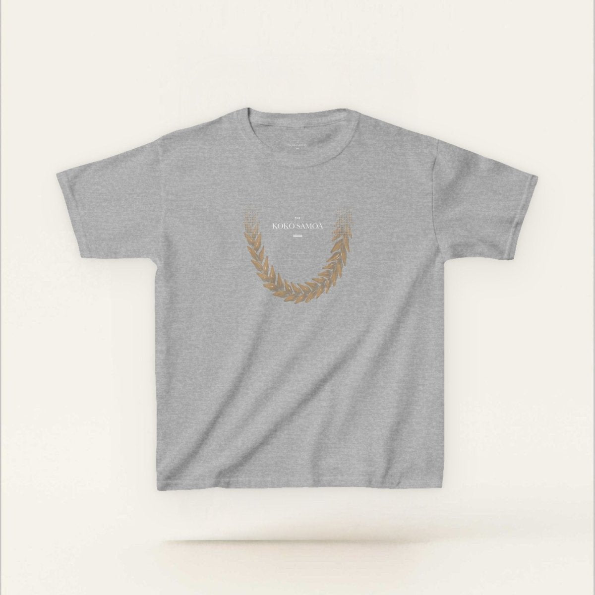 Kids unisex T-shirt by The Print Bar featuring Ula Fala design in brown, ideal for kids' casual wear.