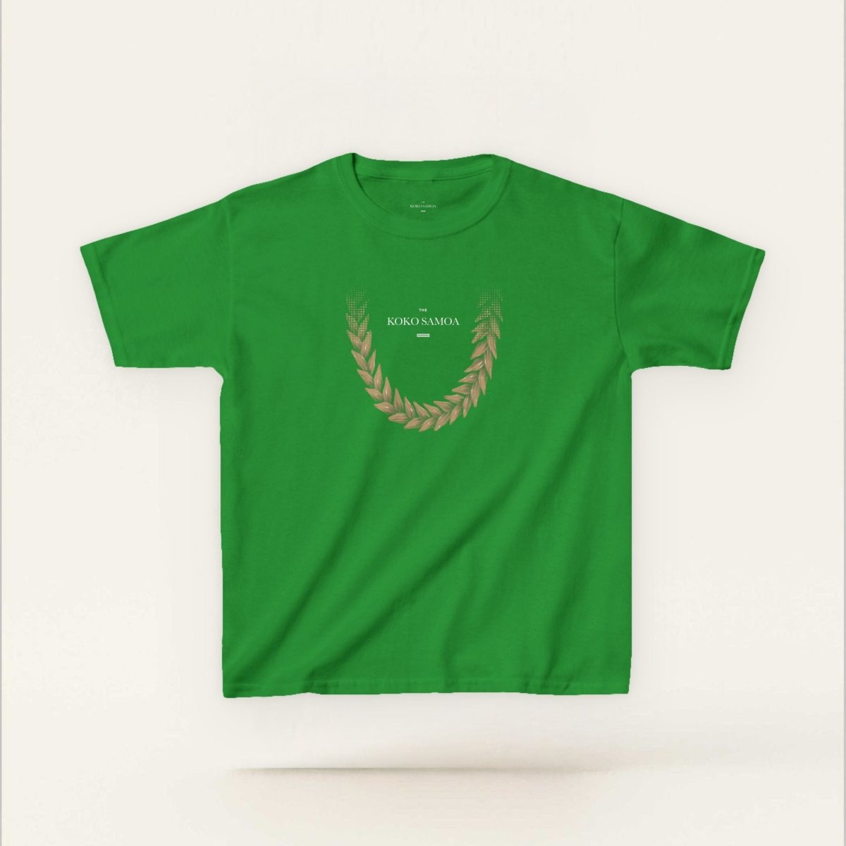 Kids unisex T-shirt by The Print Bar featuring Ula Fala brown design, casual kids' clothing for AU/NZ sizes.