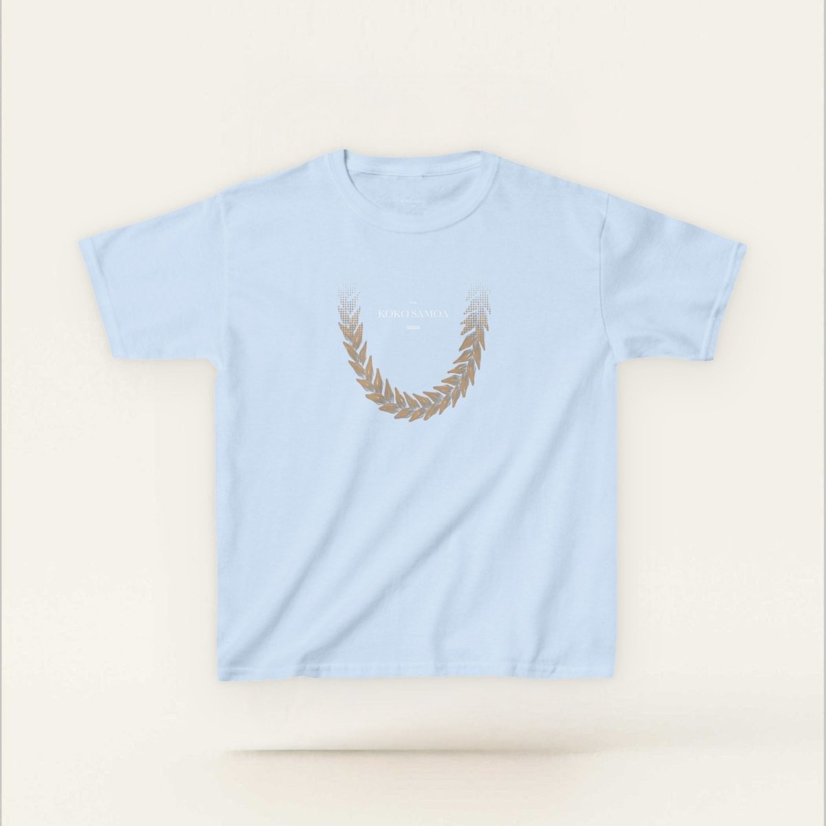 Kids unisex T-shirt by The Print Bar featuring Ula Fala Brown design, made for children, in a casual, comfortable style.