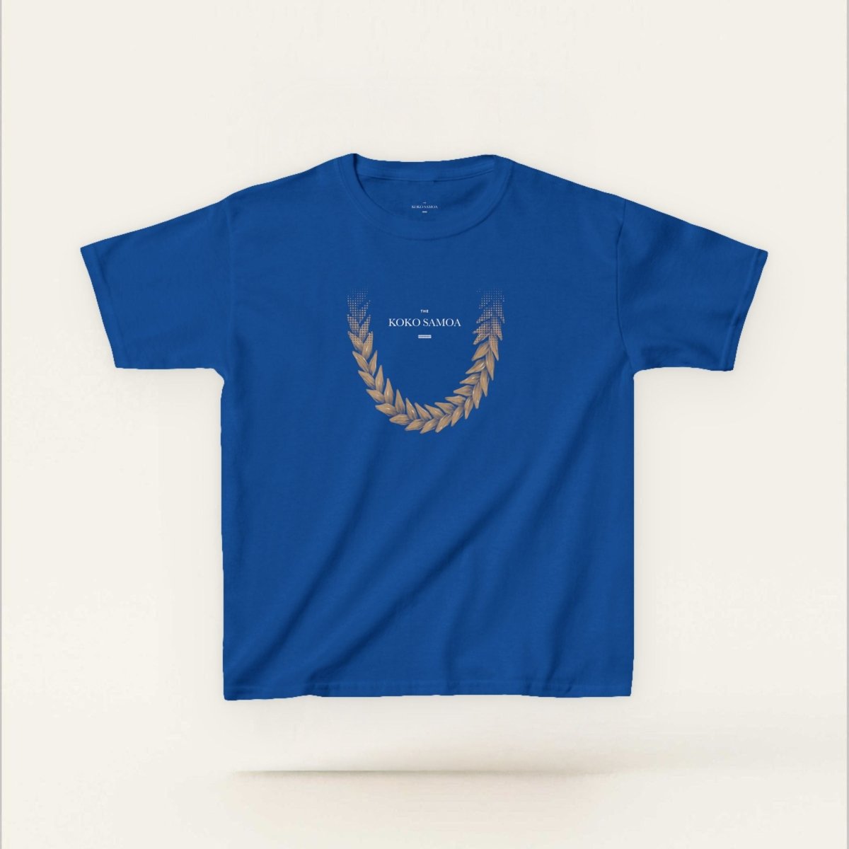 Kids unisex tee by The Print Bar in Ula Fala Brown, showing a comfortable cotton shirt with a casual fit for children.