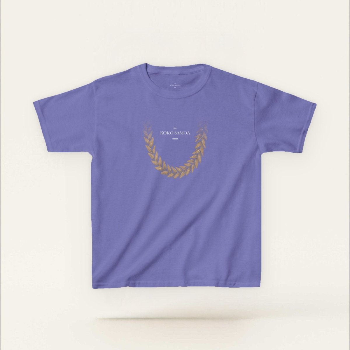 Kids unisex Ula Fala brown T-shirt by The Print Bar, featuring a casual design for boys and girls in AU/NZ sizes.