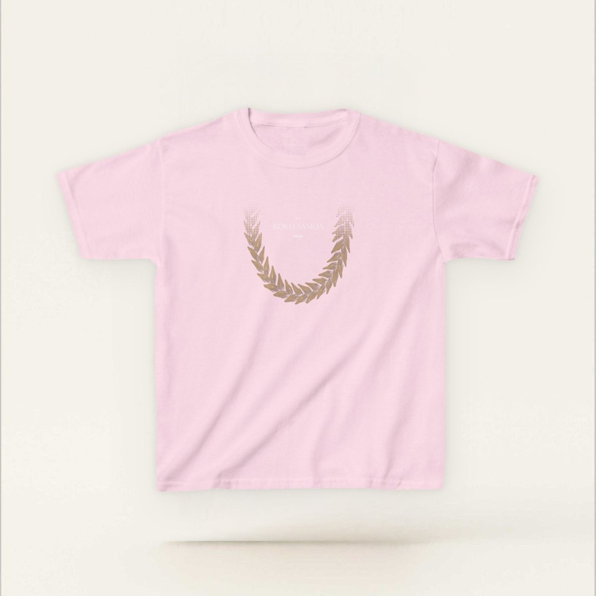 Kids unisex Ula Fala brown T-shirt by The Print Bar, casual kids' clothing in navy with a comfortable fit.