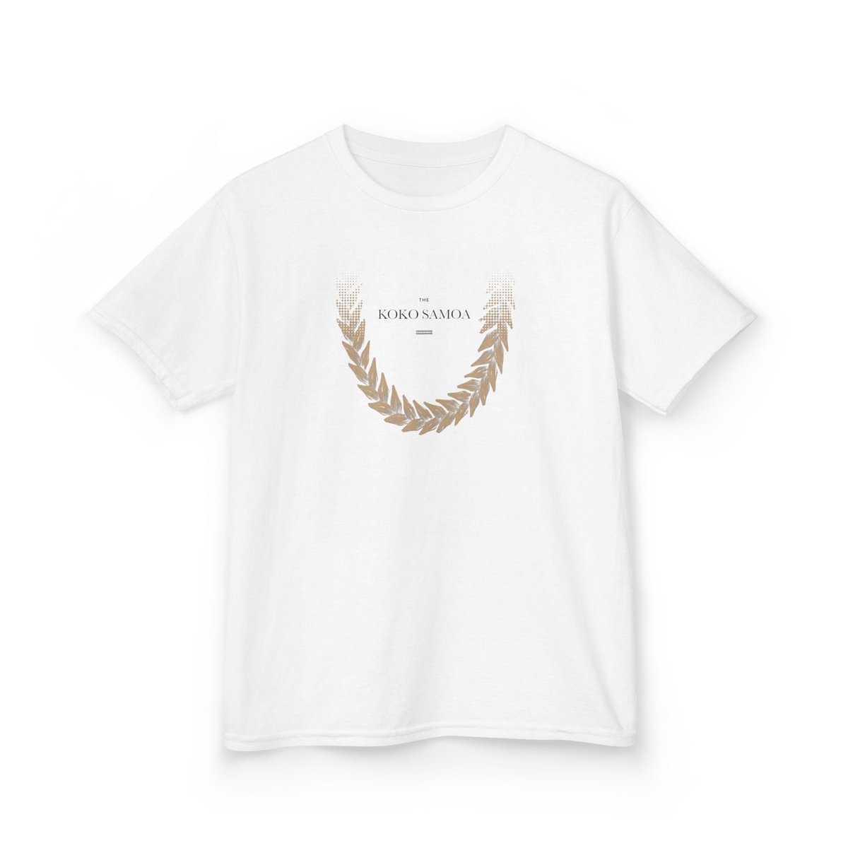 Kids unisex Ula Fala brown tee by The Print Bar featuring a casual design, perfect for kids' comfortable everyday wear.