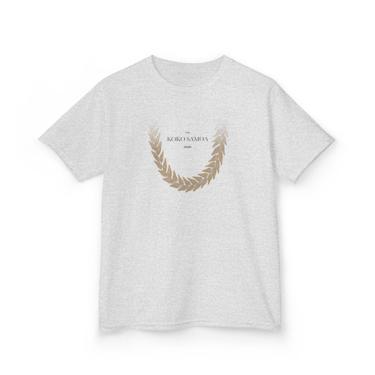 Kids unisex T-shirt by The Print Bar in brown featuring Ula Fala design, suitable for children in AU/NZ.