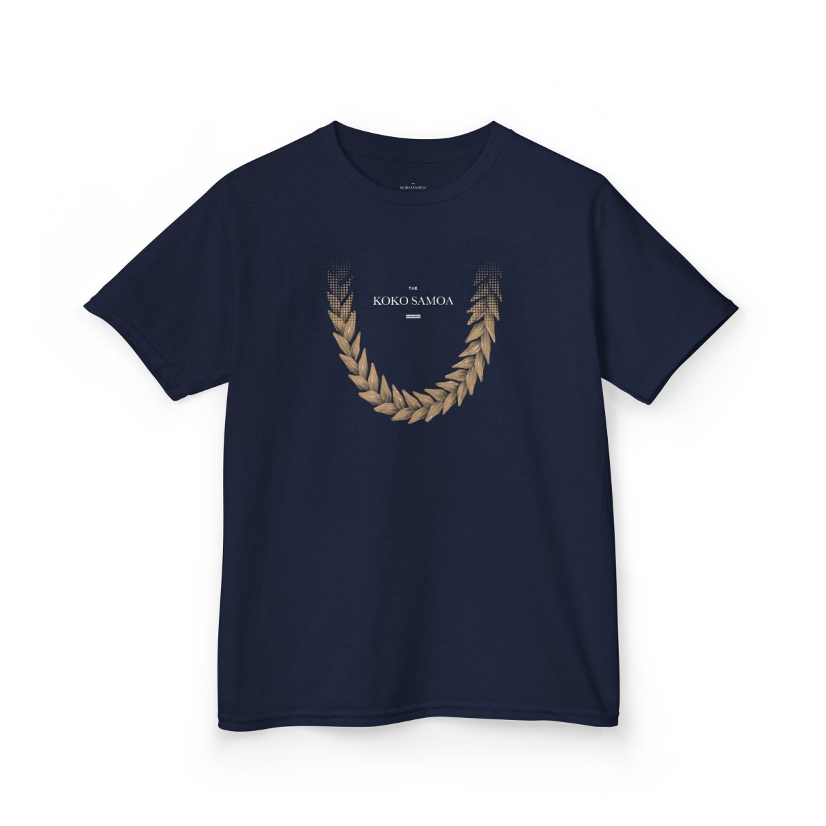 Kids unisex T-shirt by The Print Bar in Ula Fala brown, featuring a comfortable fit and casual style for children.