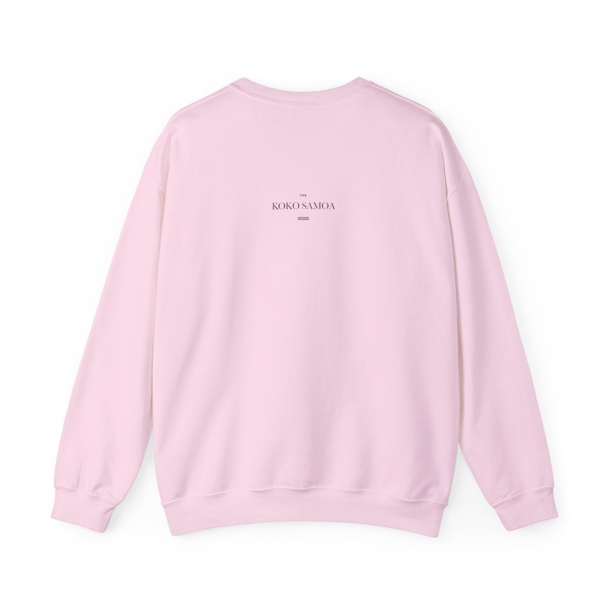 Unisex heavy sweatshirt in ash color with "Alofa" print, casual fit, suitable for AU/NZ climate.