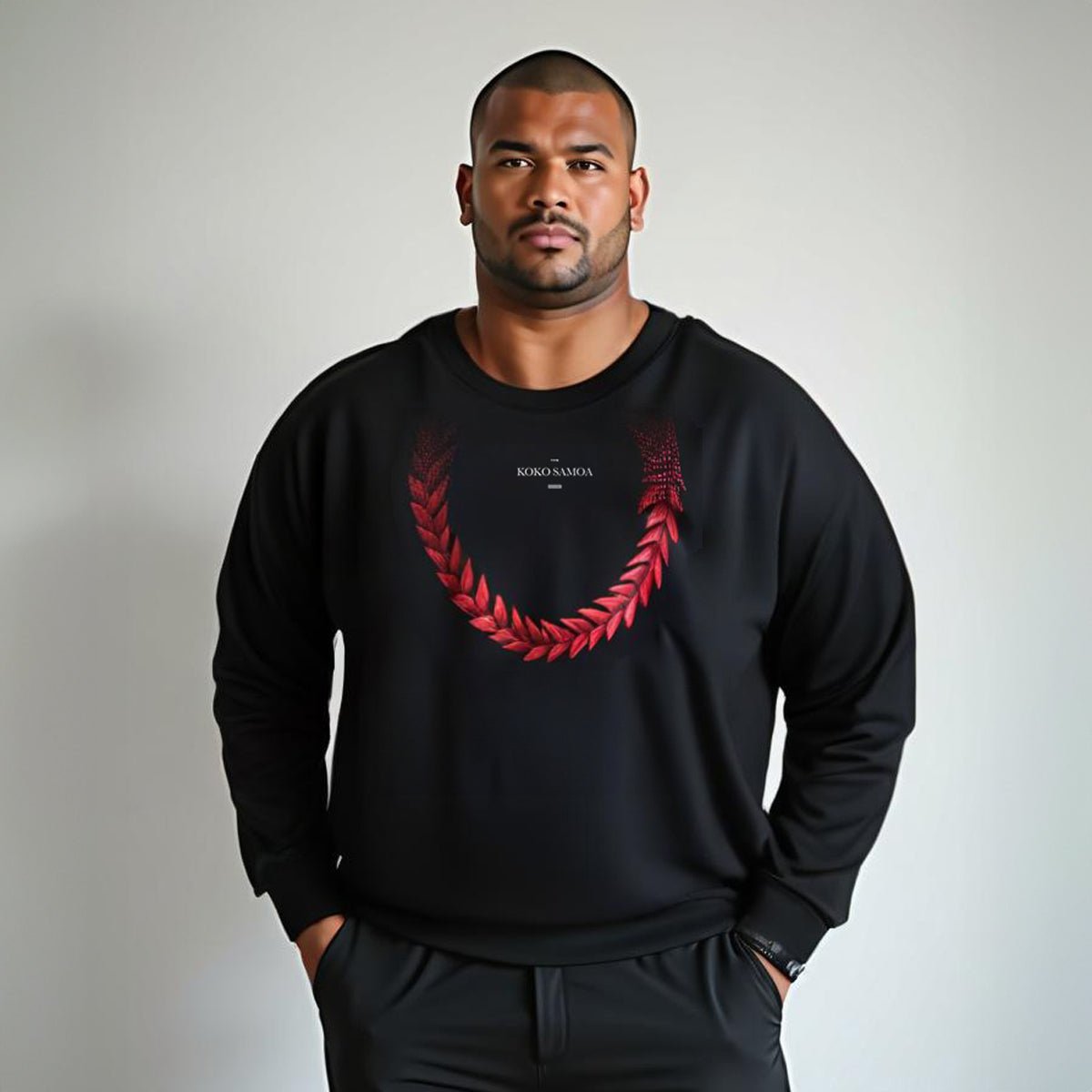 Navy unisex heavy sweatshirt featuring Ula Fala design, casual and comfortable for everyday wear.
