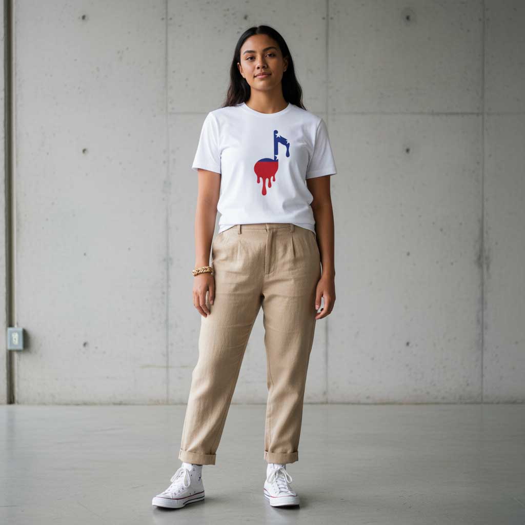 Soft unisex Samoan Note T-shirt by Monster Digital, featuring a printed design on ash-colored heavy cotton tee.