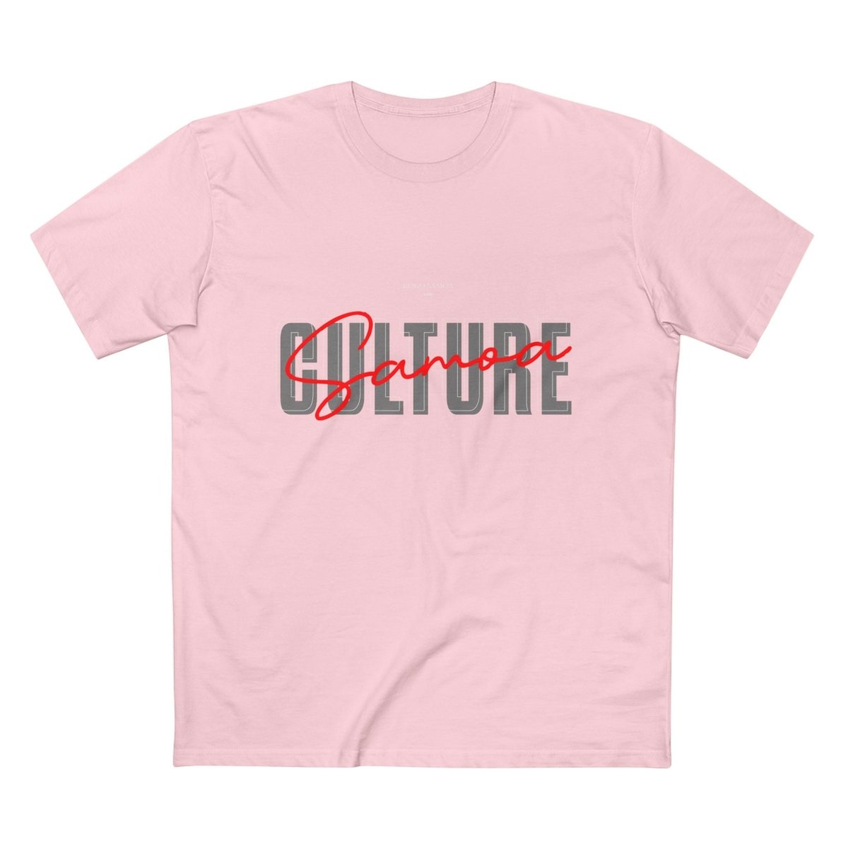 Soft unisex Samoa Culture tee by The Print Bar, showing a comfortable army green fabric with Samoa-inspired design.