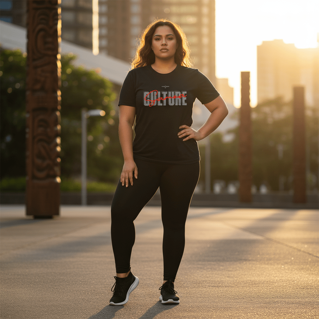 Soft unisex Samoa culture T-shirt by The Print Bar, featuring a comfortable fit and vibrant design in army green.