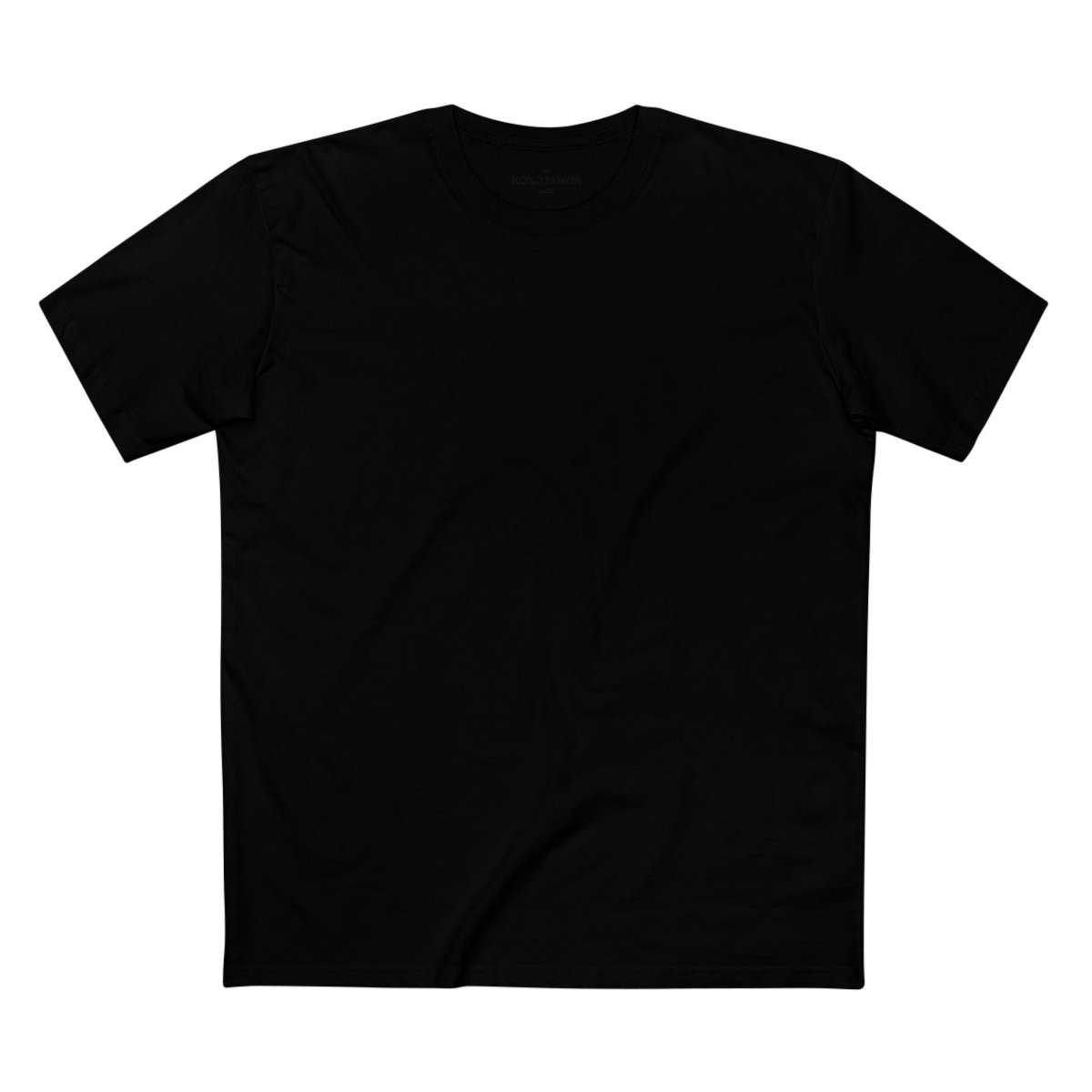 Black unisex soft T-shirt by The Print Bar, front view showing comfortable fit and smooth fabric for casual wear.