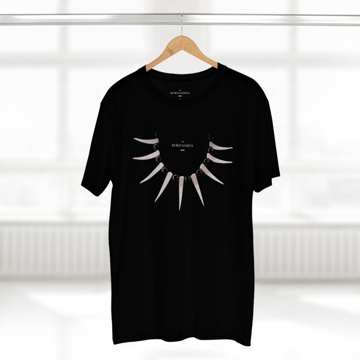 Black unisex soft tee by The Print Bar featuring Ula Nifo design, perfect for casual wear and comfortable fit.