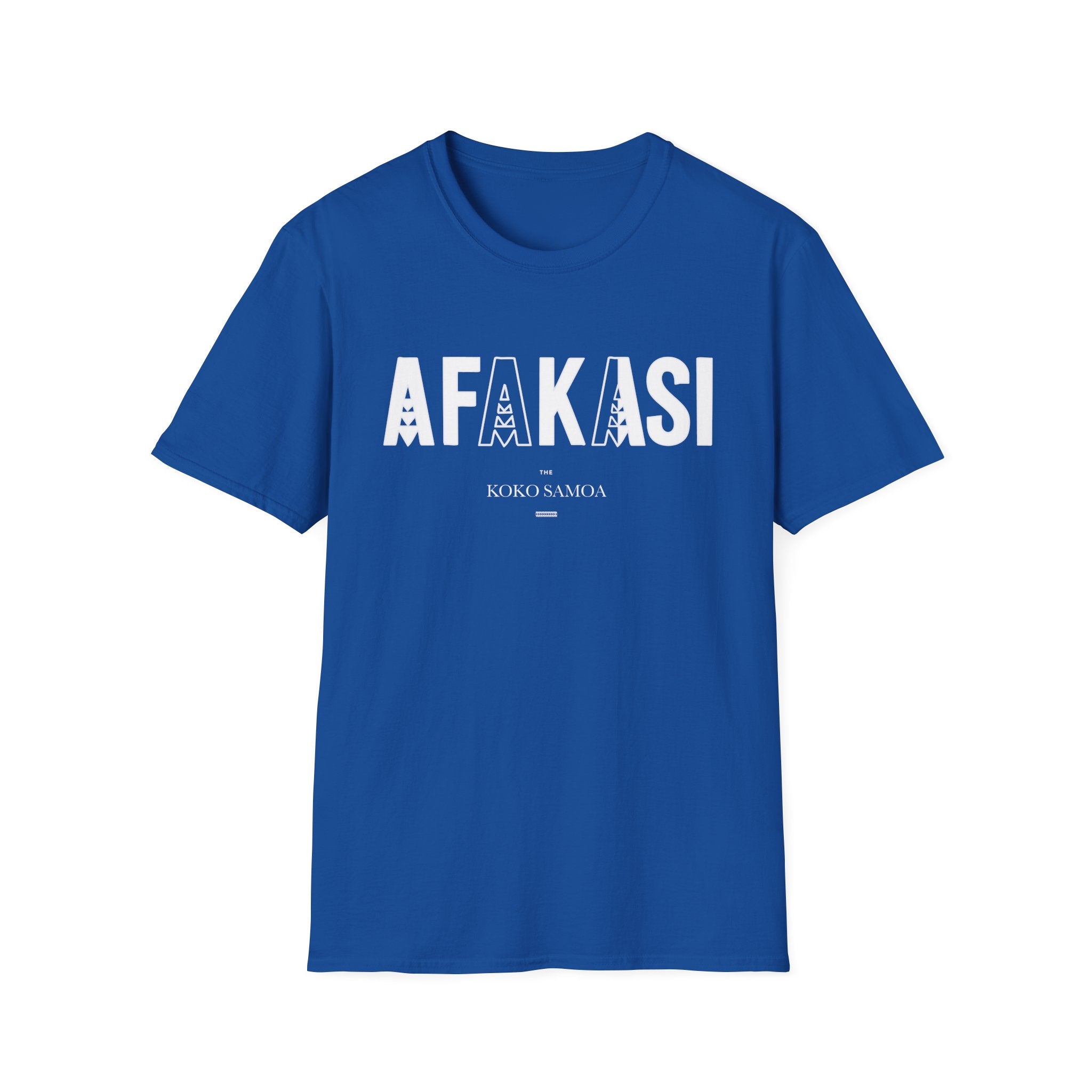 Charcoal unisex soft tee by The Print Bar featuring the Afakasi design, perfect for casual wear in AU/NZ.