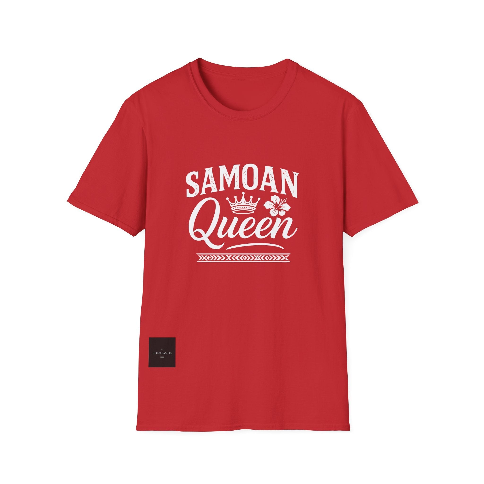 Charcoal unisex soft tee by The Print Bar featuring a Samoan Queen AU/NZ design, comfortable and stylish for everyday wear.