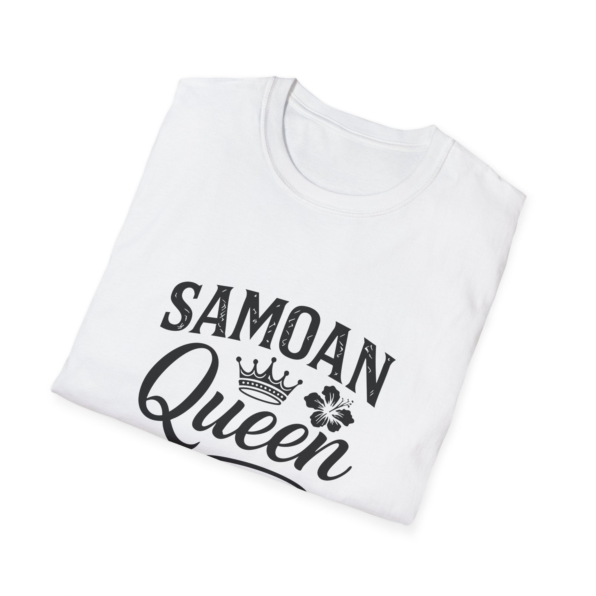 Charcoal soft unisex tee by The Print Bar featuring a Samoan Queen AU/NZ design on the front.
