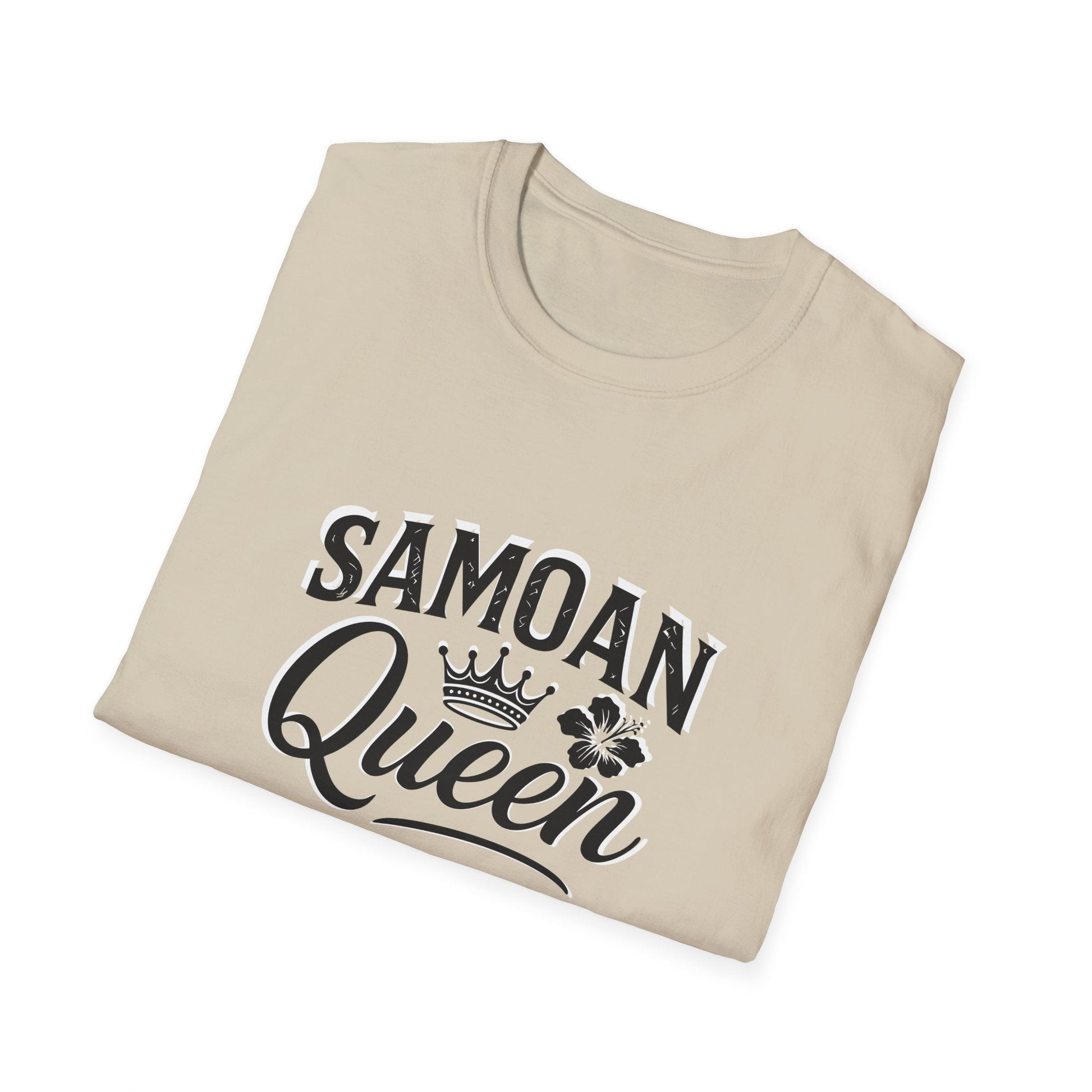 Charcoal soft unisex tee by The Print Bar featuring a design celebrating the Samoan Queen for AU/NZ.