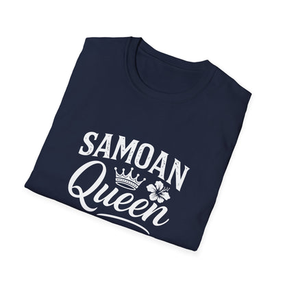 Charcoal soft unisex tee by The Print Bar featuring a Samoan Queen AU/NZ design, casual fit and comfortable fabric.