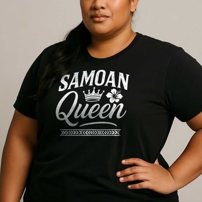 Charcoal soft unisex tee by The Print Bar featuring a Samoan Queen AU/NZ design, casual and comfortable unisex T-shirt.