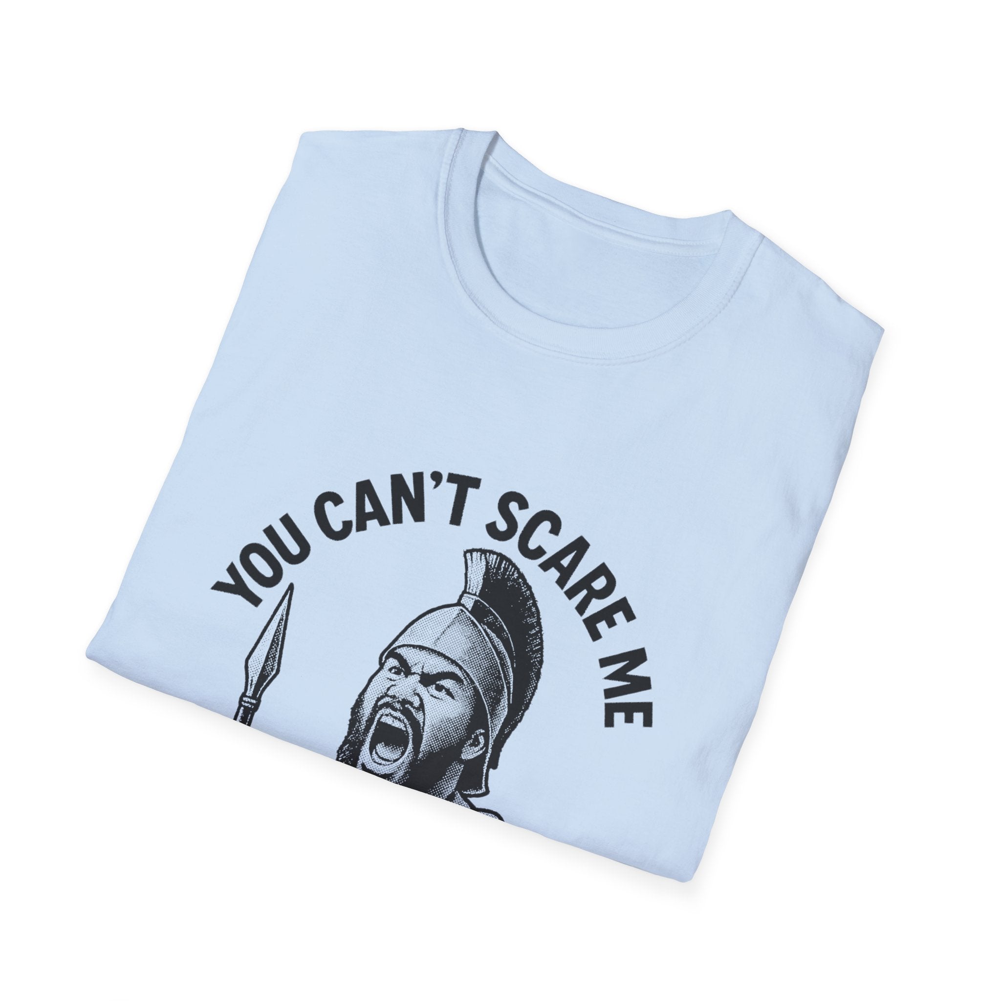 Light blue unisex soft tee by The Print Bar with "300 Cousins" print, casual fit, perfect for everyday wear in AU/NZ.