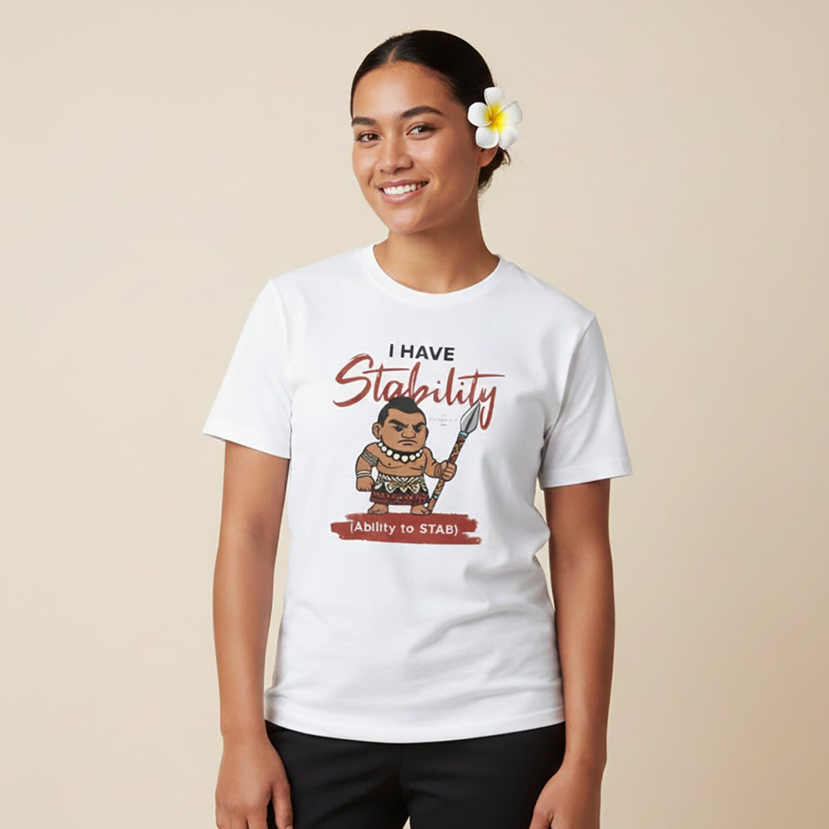 Light blue unisex soft tee from The Print Bar featuring personalized Stability design, perfect for casual wear in AU/NZ.