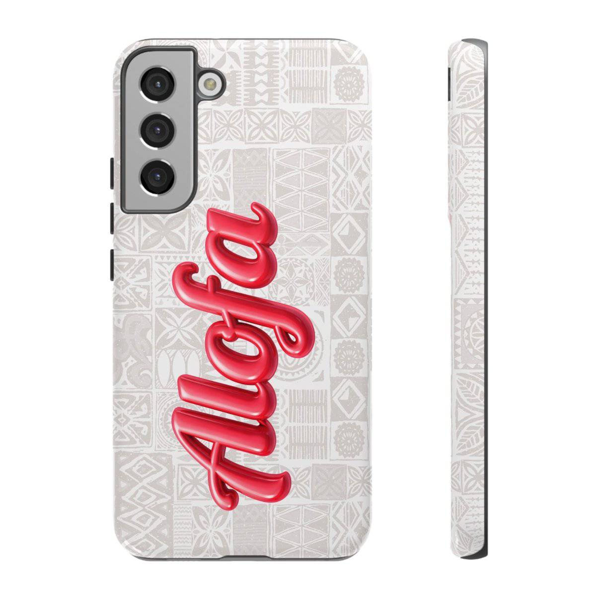 Alofa Tough Phone Case featuring Koko Samoa design for AU/NZ/USA, durable protective phone case with vibrant pattern.