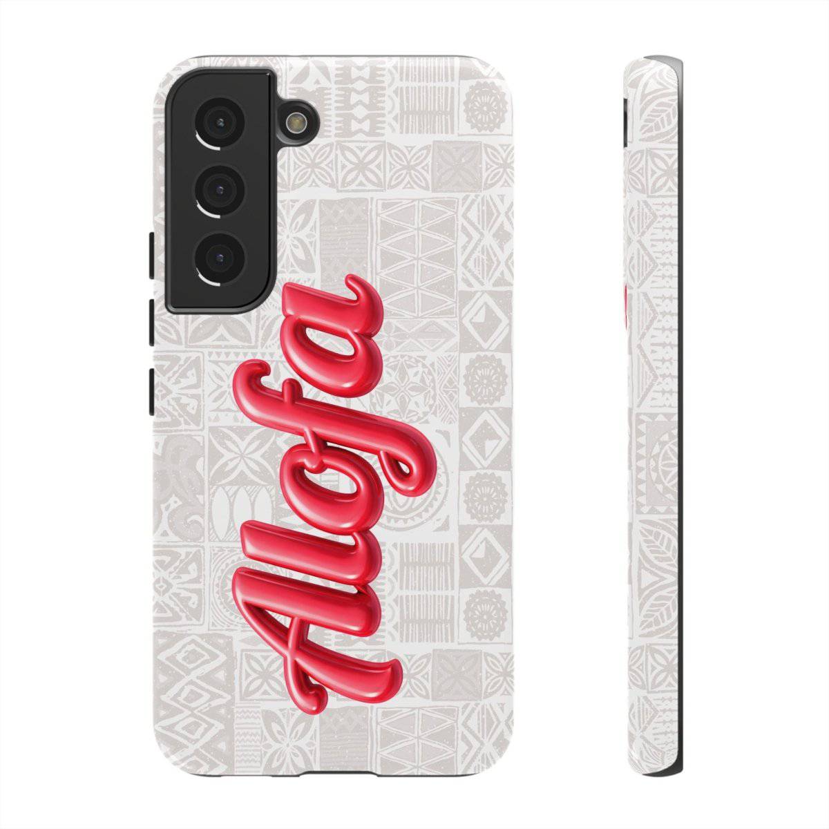 Tough Phone Case Alofa featuring Koko Samoa design, durable protection for smartphones in AU, NZ, and USA regions.