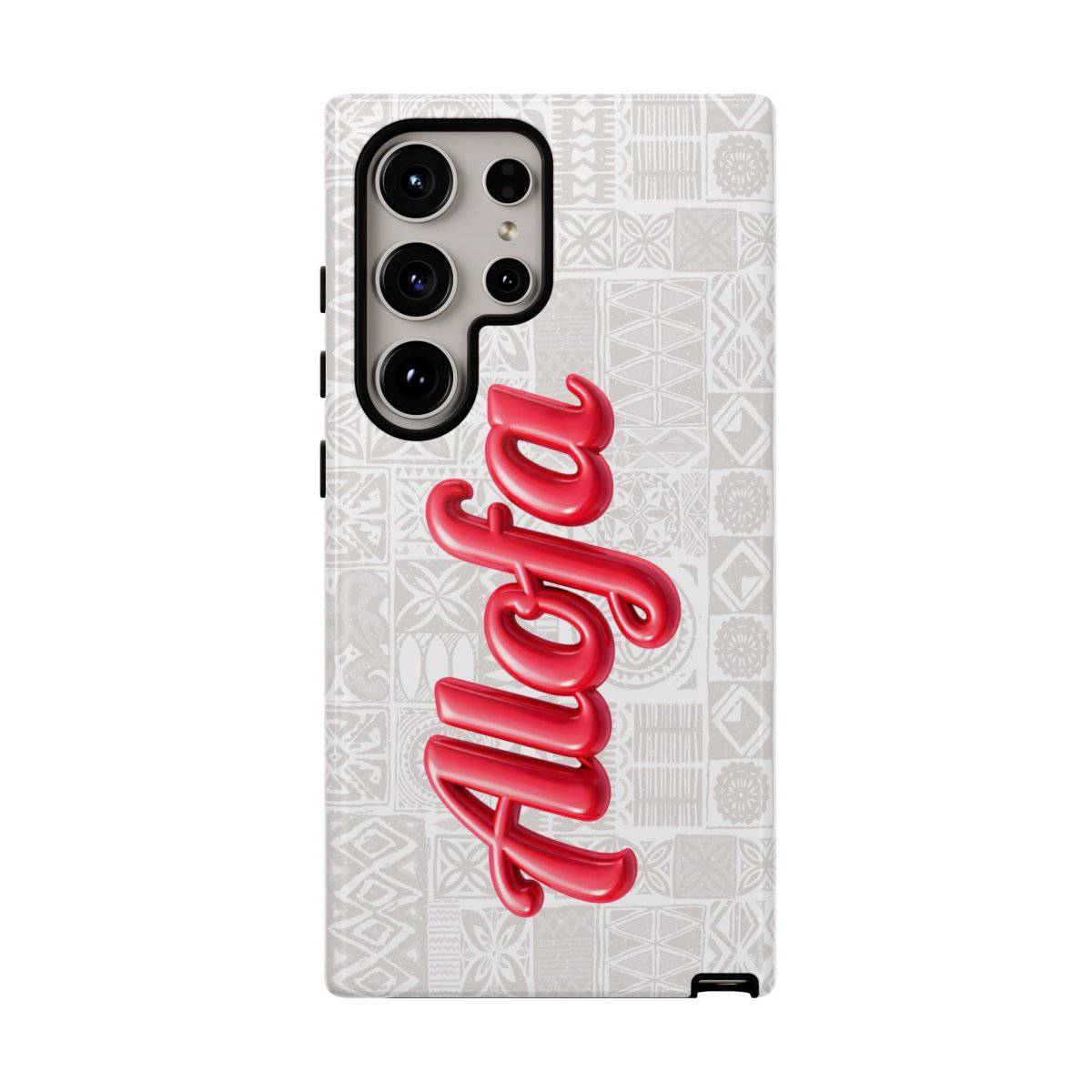 Alofa tough phone case featuring Samoa Koko design, offers durable protection for smartphones in AU, NZ, and USA.