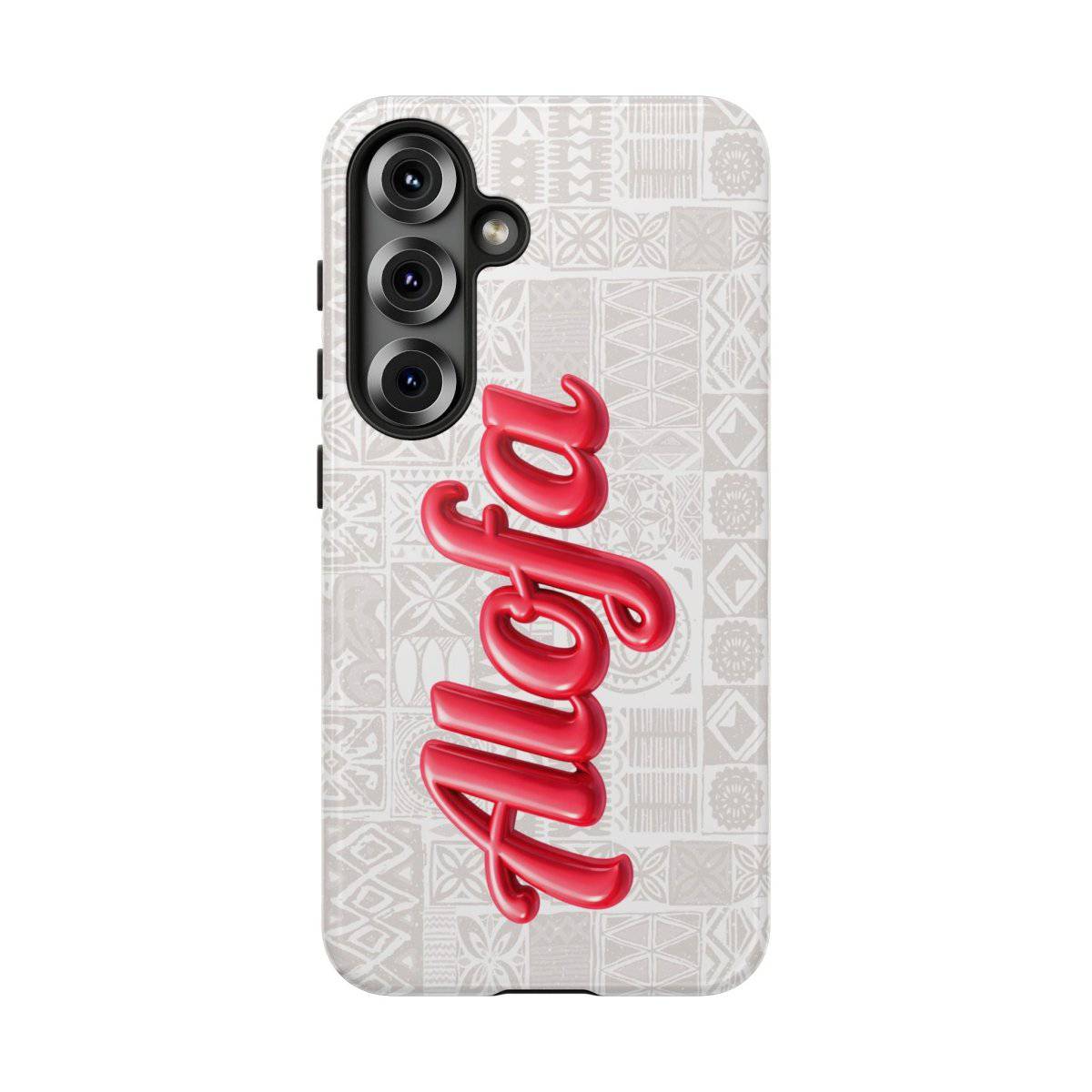 Alofa Tough Phone Case for AU/NZ/USA features Koko Samoa design, durable protective cover for smartphones.
