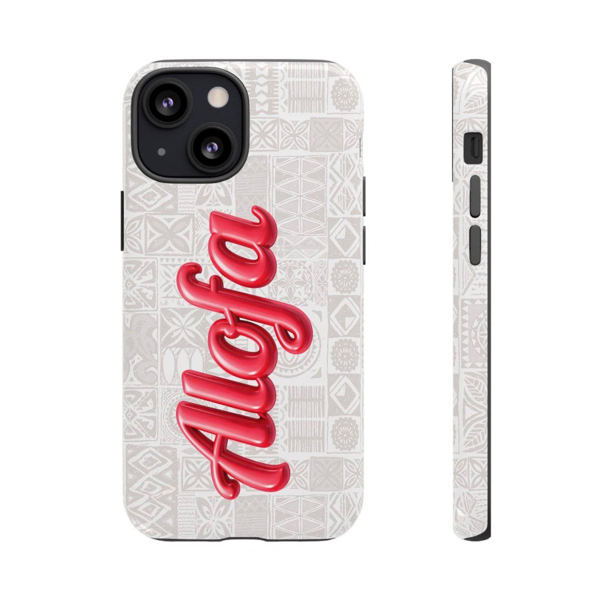 Alofa tough phone case for AU/NZ/USA, featuring a vibrant Samoa Koko design, made to protect smartphones.
