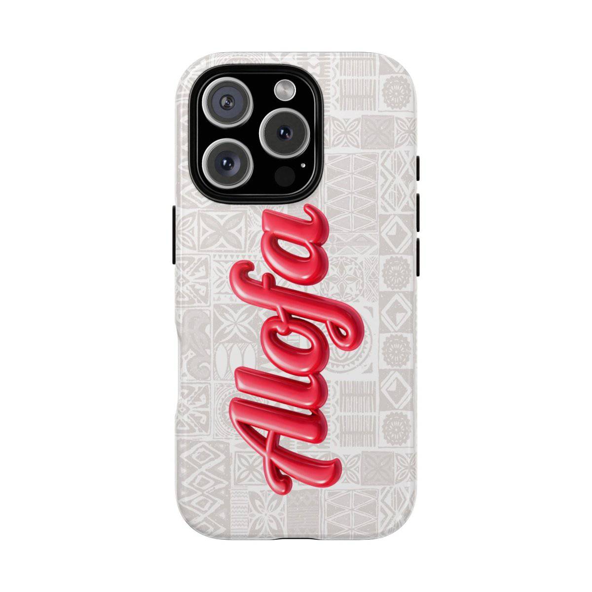 Tough Phone Case Alofa with Koko Samoa design for AU/NZ/USA, durable protective phone case featuring vibrant island artwork.