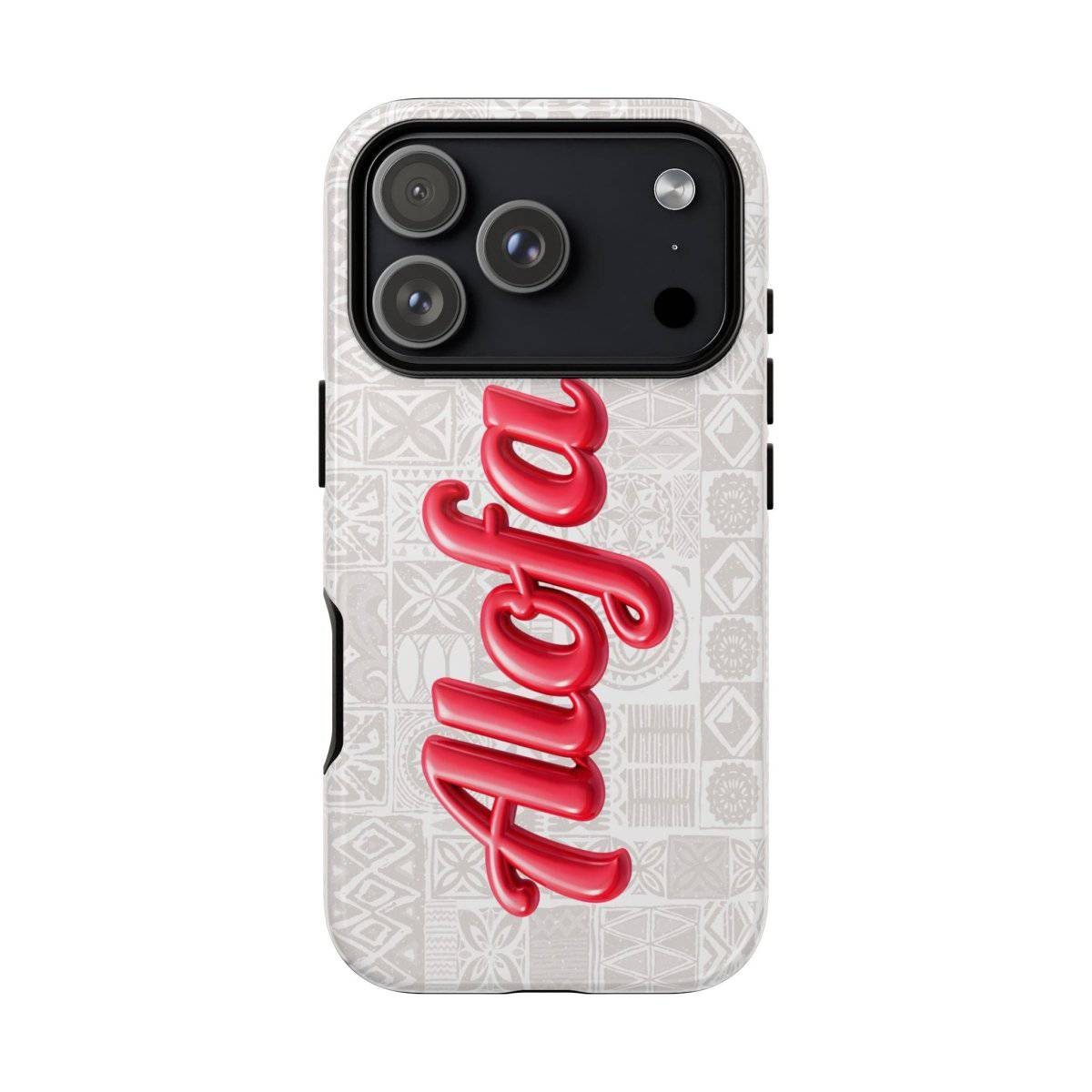 Alofa Tough Phone Case for AU/NZ/USA features durable design with Koko Samoa pattern for iPhone and Android devices.