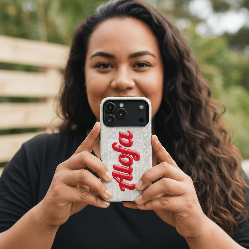 Alofa tough phone case featuring Koko Samoa design, durable protective cover for smartphones in AU, NZ, and USA.