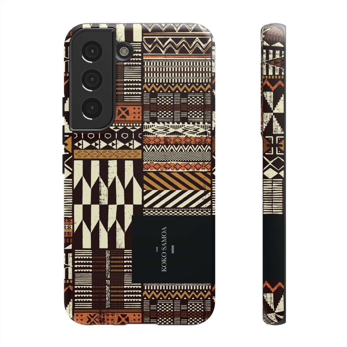 Glossy Tough Phone Case for iPhone 17 with Apia Mosaic design, brand, suitable for AU, NZ, and USA.