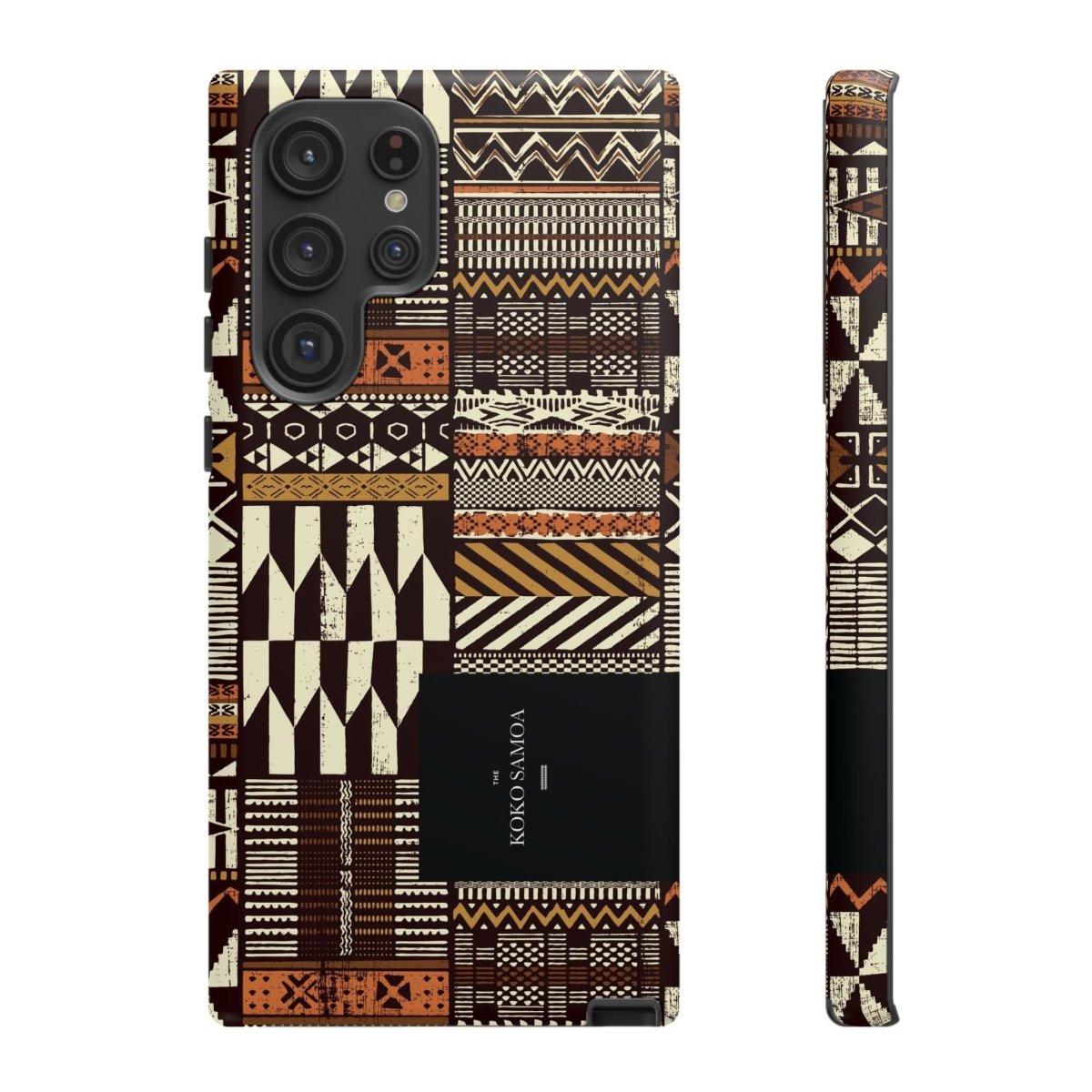 Glossy Tough Phone Case featuring Apia Mosaic design for iPhone 17, suitable for AU, NZ, and USA models.