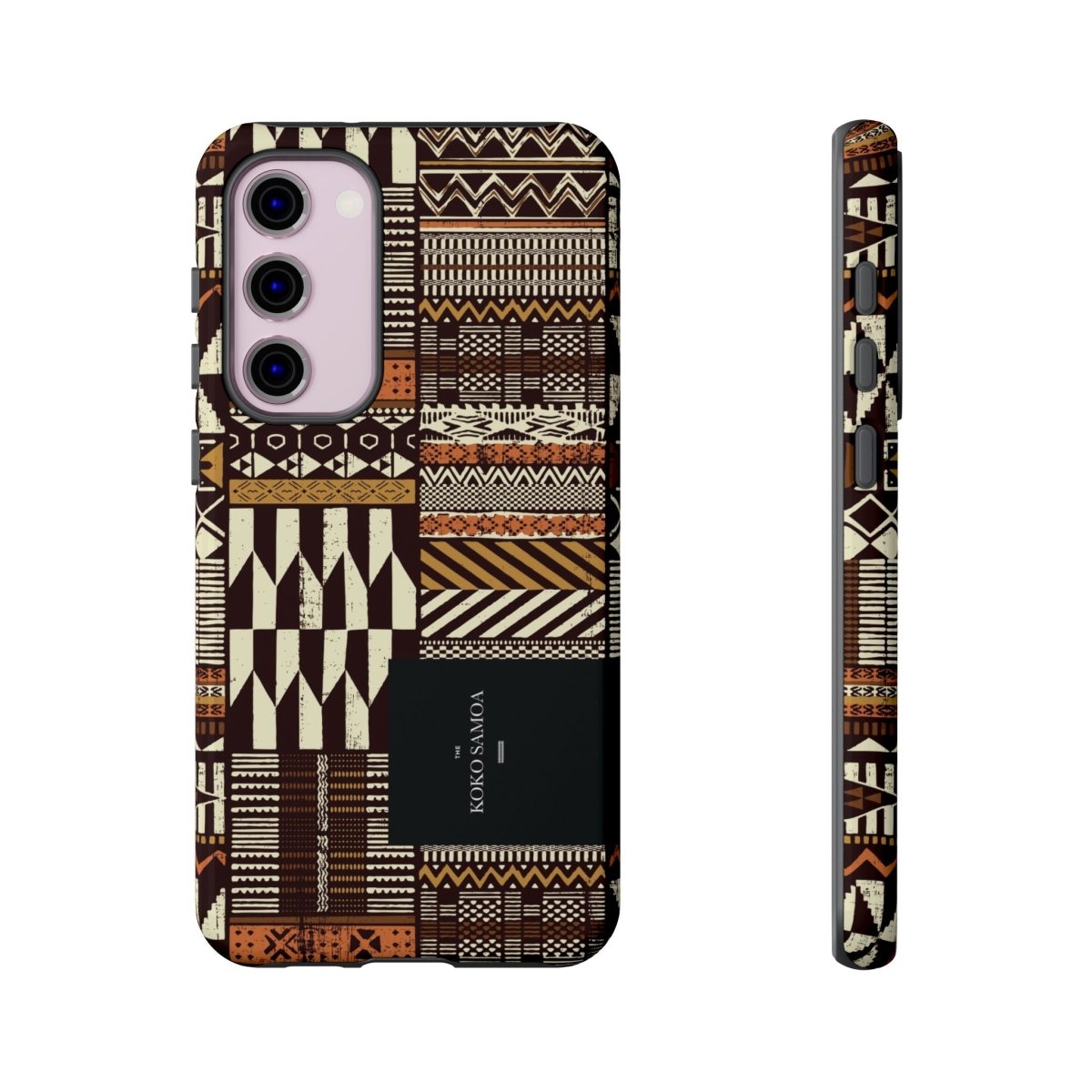 Glossy tough phone case for iPhone 17 with Apia Mosaic design, featuring durable protection for AU, NZ, and USA markets
