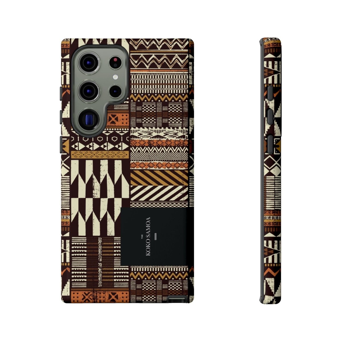 Glossy tough phone case for iPhone 17 with Apia Mosaic design, compatible with AU, NZ, and USA models,.