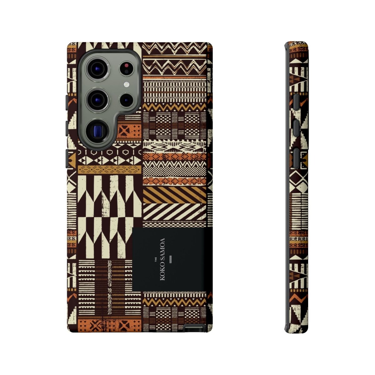 Glossy tough phone case for iPhone 17 with Apia Mosaic design, suitable for AU, NZ, and USA.