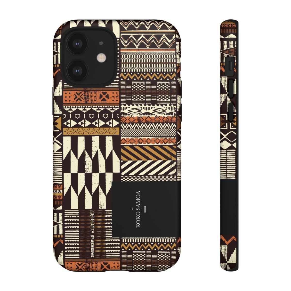 Glossy tough phone case for iPhone 17 with Apia Mosaic design, durable protective cover for AU, NZ, and USA.