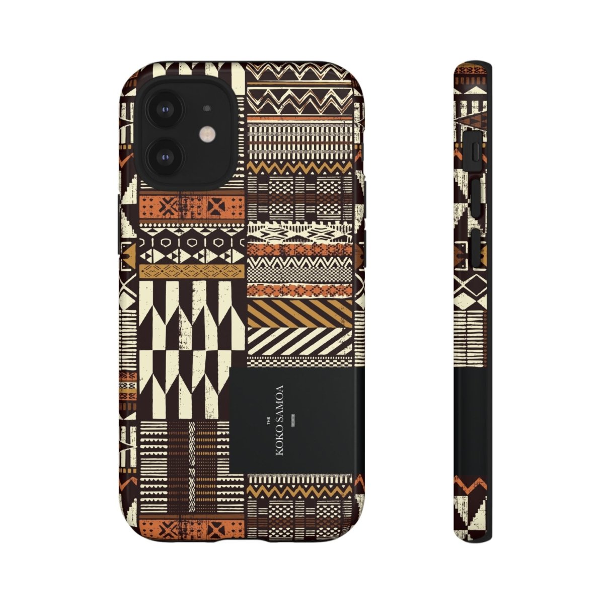 Glossy Tough Phone Case featuring Apia Mosaic design for iPhone 17, suitable for AU, NZ, and USA.