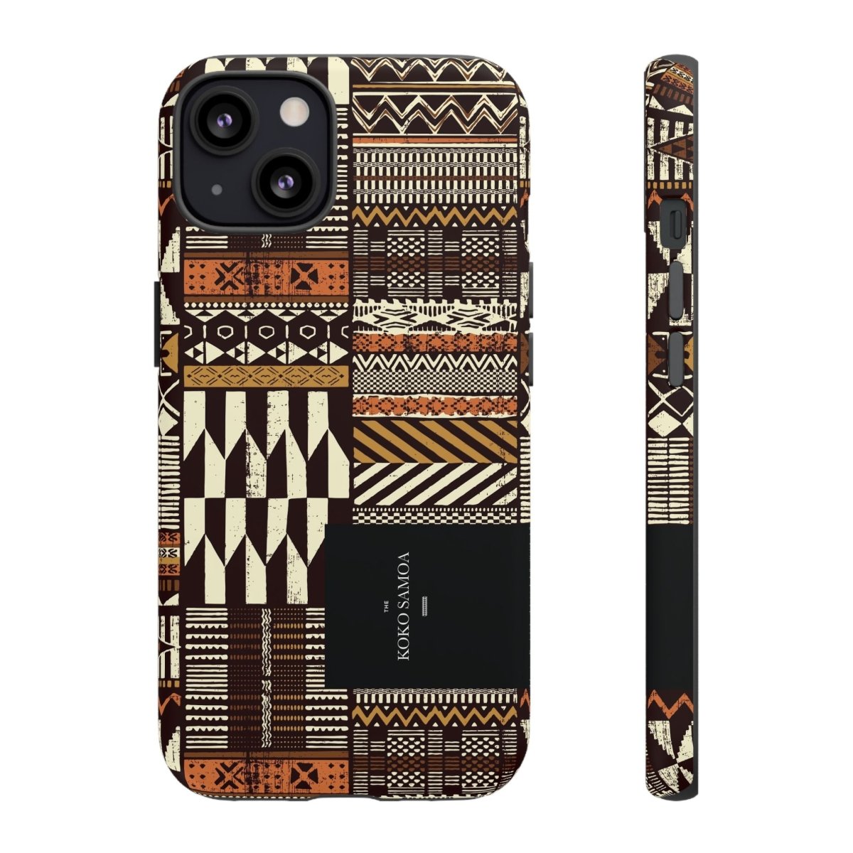 Glossy tough phone case for iPhone 17 featuring Apia Mosaic, offers durable protection and vibrant style.