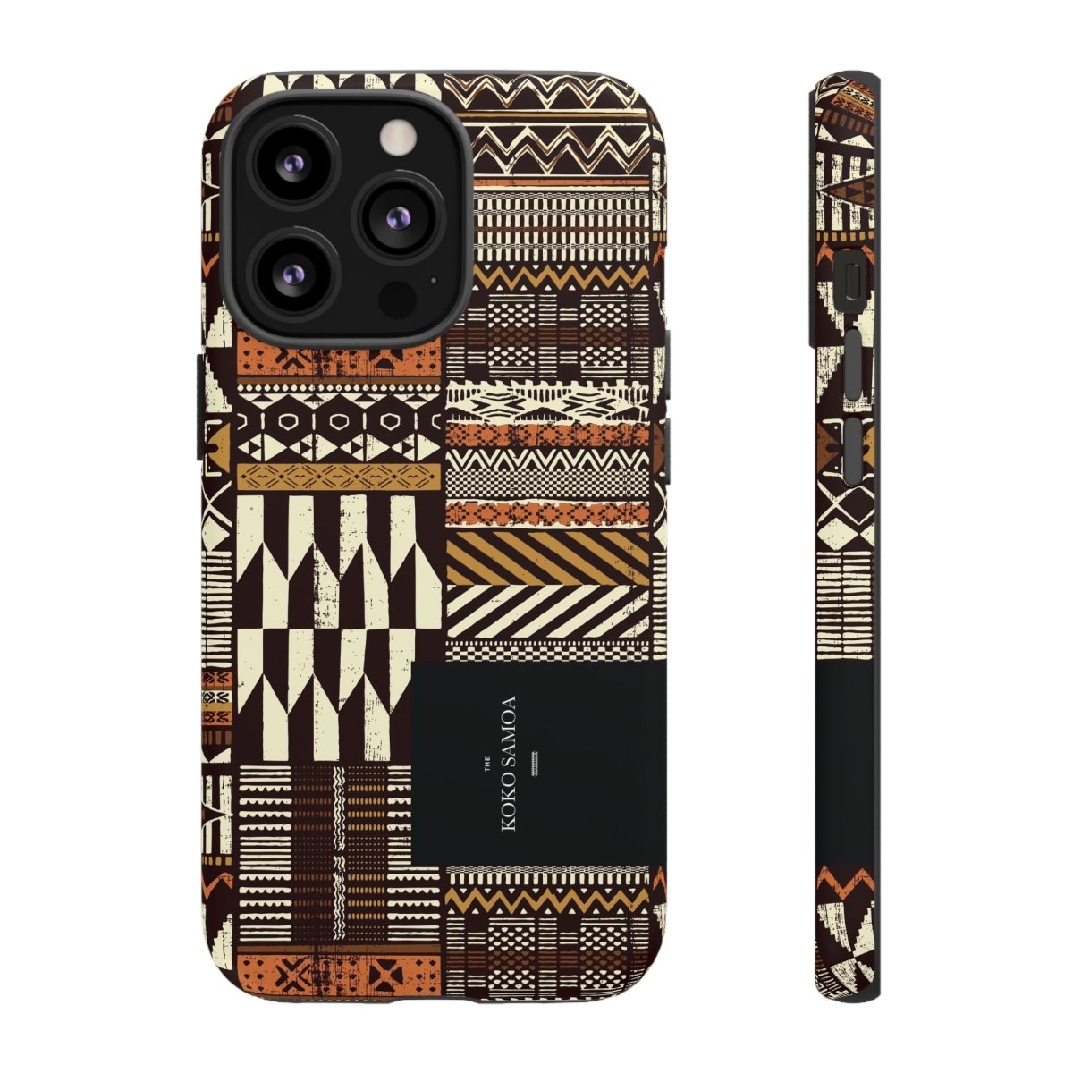 Glossy tough phone case with Apia Mosaic design for iPhone 17, suitable for AU, NZ, and USA regions.