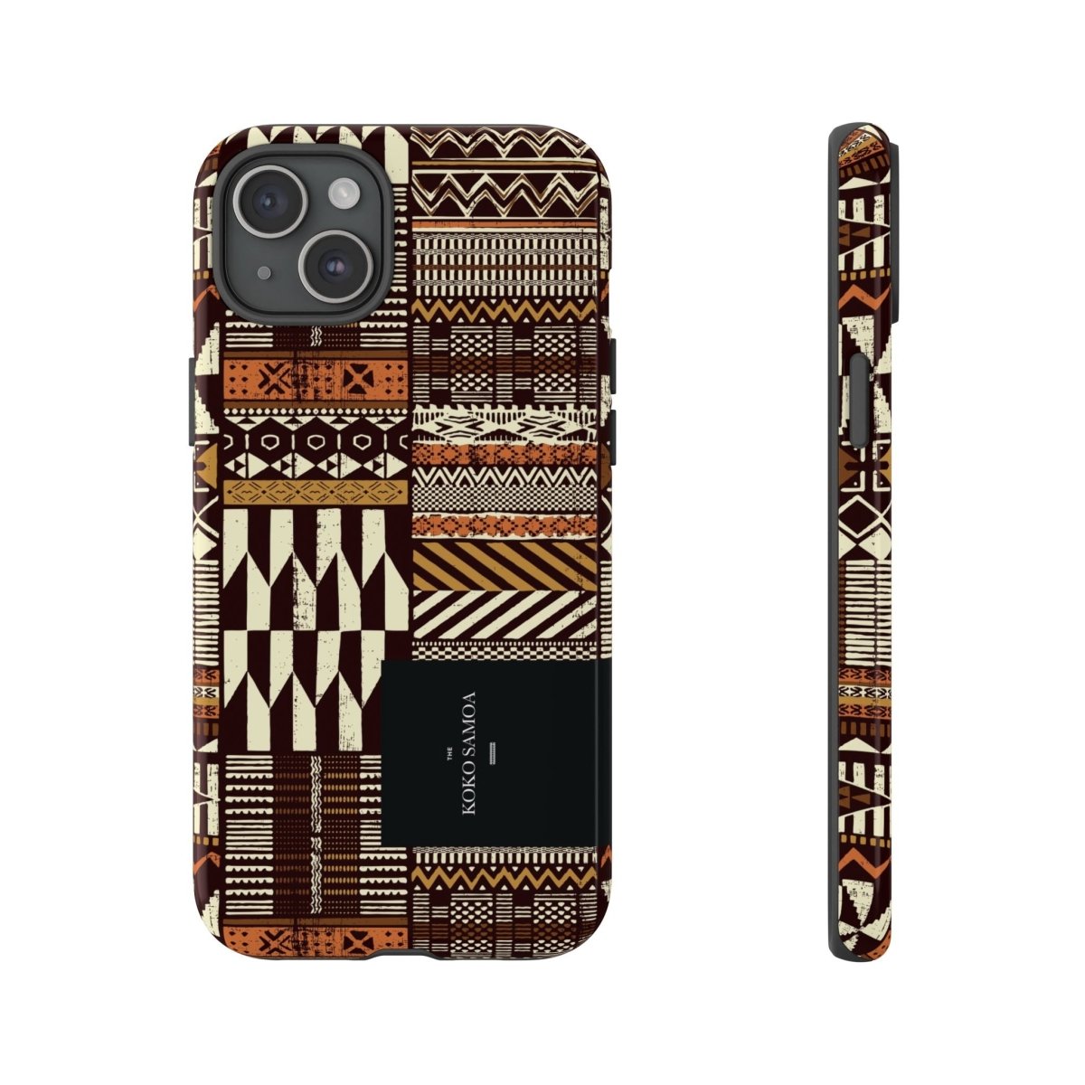 Glossy Tough Phone Case featuring Apia Mosaic design for iPhone 17, suitable for AU, NZ, and USA.